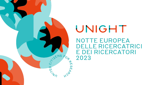 Titolo dell'evento, sullo sfondo il logo della manifestazione