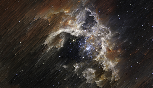 foto del cielo stellato visto attraverso un telescopio