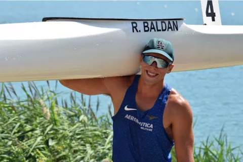 Riccardo Baldan, studente atleta di canoa kayak