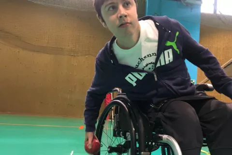 Matteo Tosetti, studente atleta di boccia paralimpica
