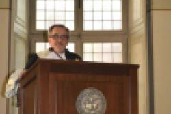 Il Prof. Roda: apertura della cerimonia