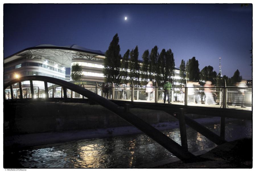 Veduta panoramica notturna del Campus - foto di M. D'Ottavio
