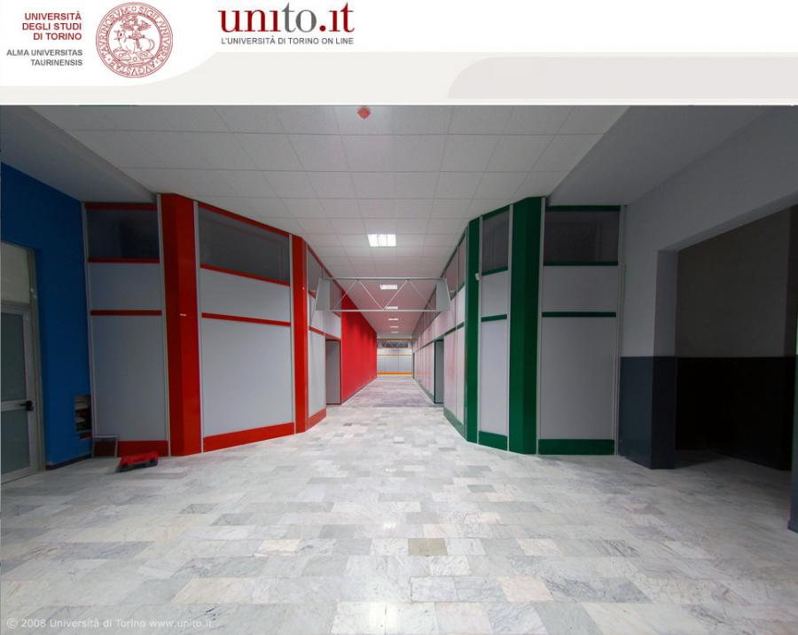 Nuove aule Torino Esposizioni - Corridoio di distribuzione interno