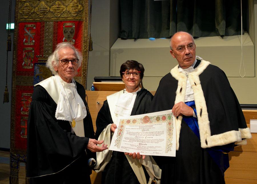 Cerimonia di conferimento della Laurea a Christo