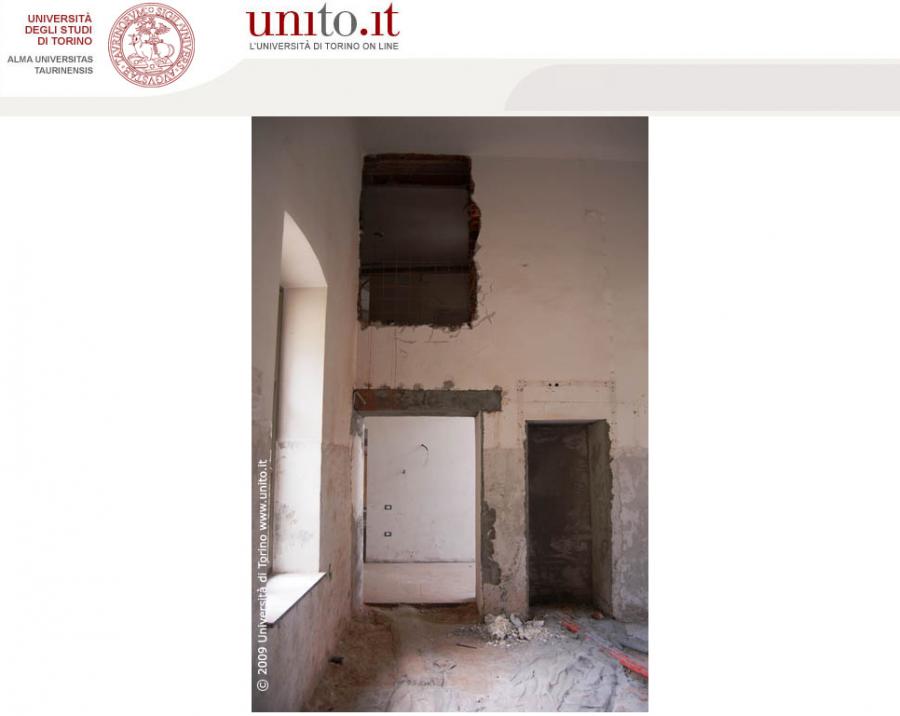 Lavori per costruzione passerella interna