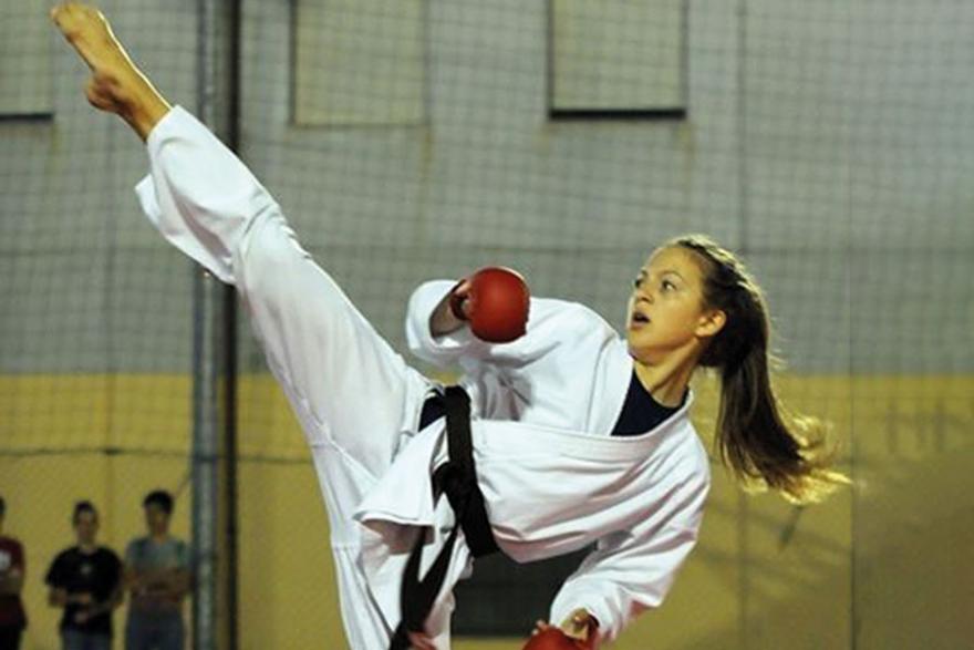 Amelie Perpetuini, studentessa atleta di karate