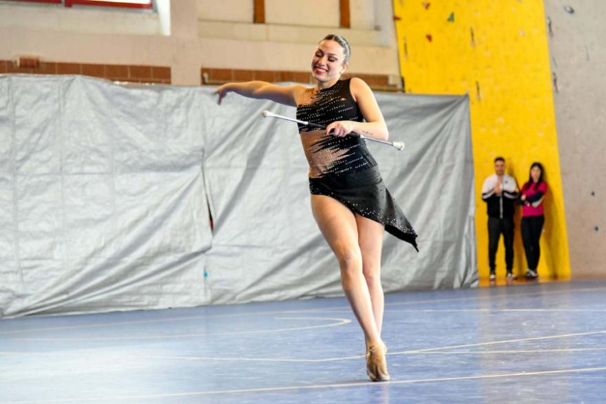 Aurora Ena, studentessa atleta di twirling