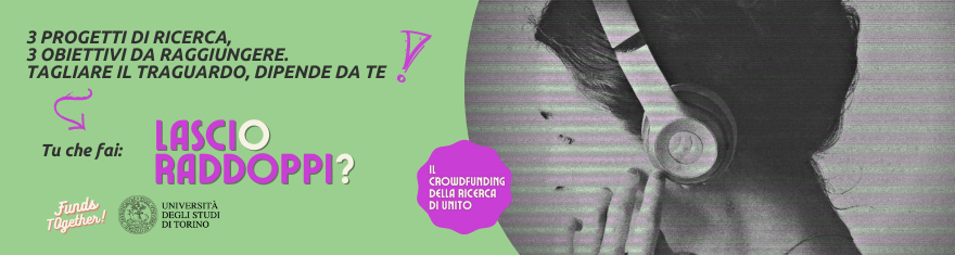 profilo di donna con cuffie e scritta Lasci o raddoppi?