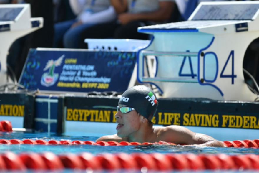 Christian Arroyo Paniagua, studente atleta di nuoto