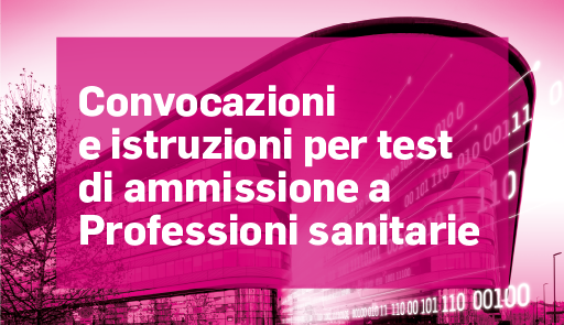 Titolo convocazioni professioni sanitarie su sfondo colorato