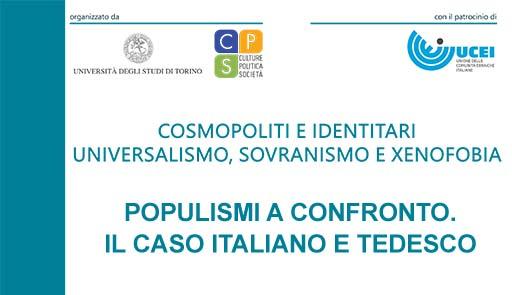incontro "Populismi a confronto. Il caso italiano e tedesco"