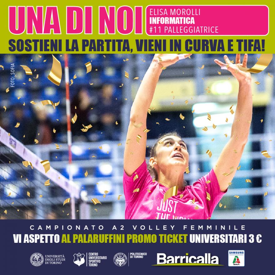 Locandina promozione CUS Barricalla a 3 euro