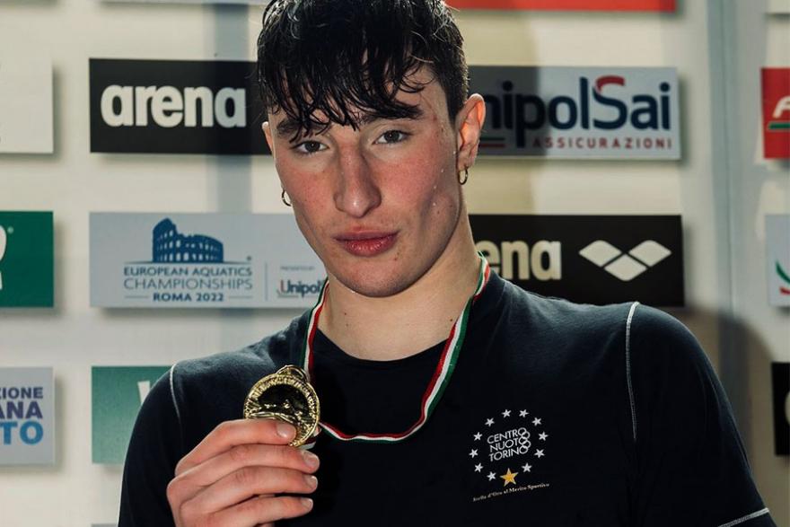 Gabriele Mancini, studente atleta di nuoto