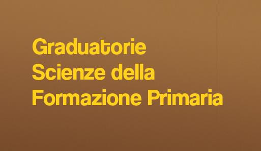 Scitta Graduatorie scienze della formazione primaria
