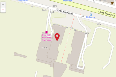 Mappa sede Molinette - Torino