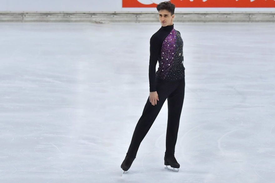 Mattia Dalla Torre, studente atleta di pattinaggio su ghiaccio