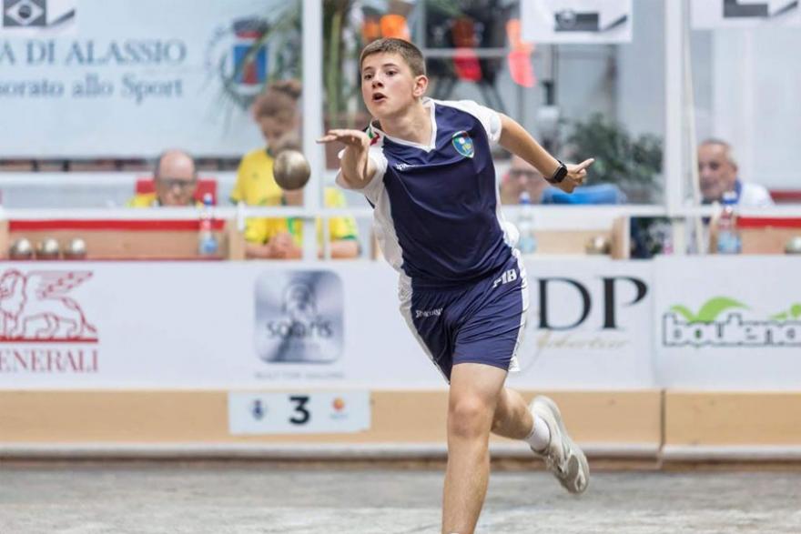 Mattia Falconeri, studente atleta di bocce