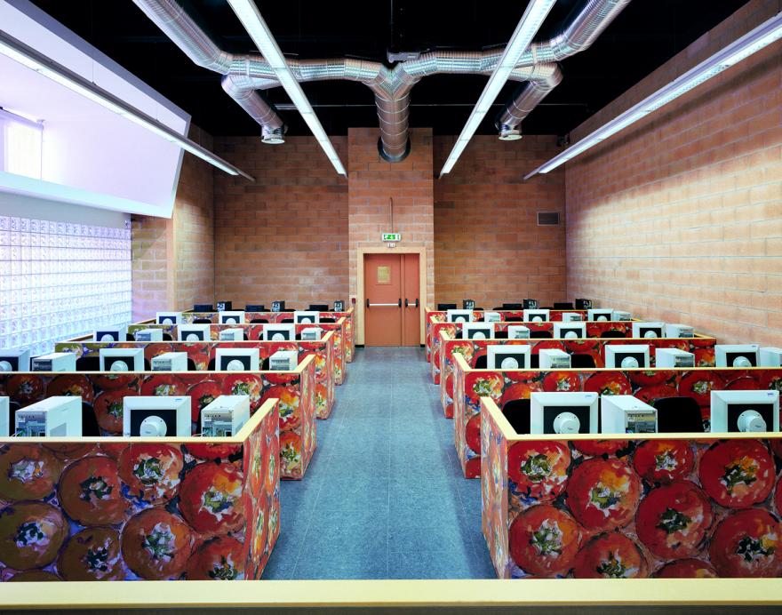 Interno di un'aula di Informatica