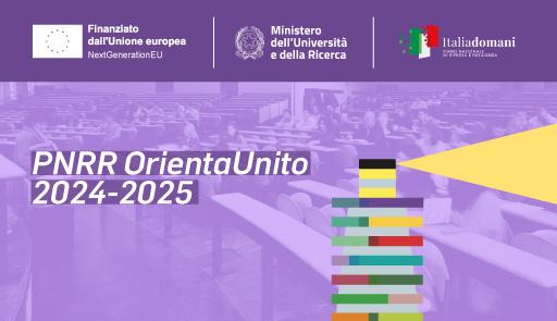 immagine con scritta PNRR OrientaUnito 2024-2025