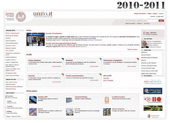 Home page del Portale - 2010/2011