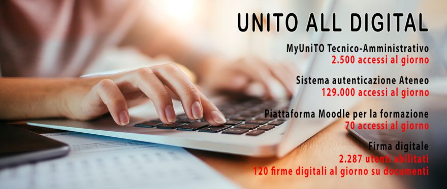 Alcuni numeri relativi allo smart working in UniTO