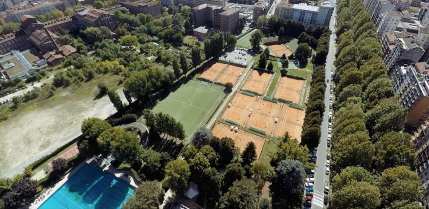 Campi da tennis visti dall'alto