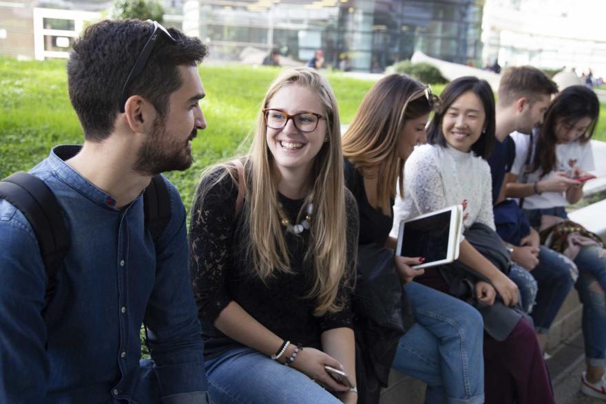 Studenti al Campus Luigi Einaudi
