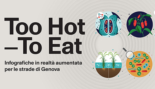 Infografiche in realtà aumentata too hot to eat