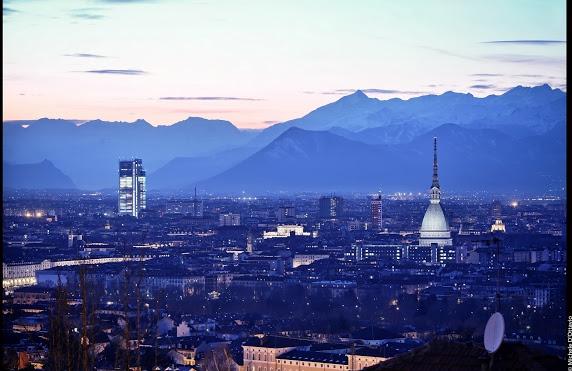 Panorama Torino di sera