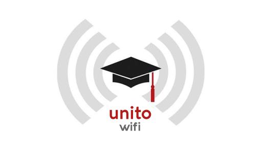 Icona del wifi con scritta UniTo Wi-fi 