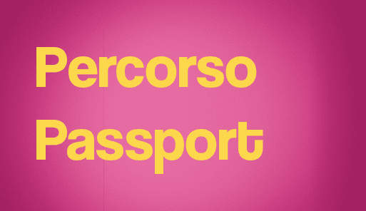 Grafica della campagna immatricolazioni 19-20 con scritta PERCORSO PASSPORT