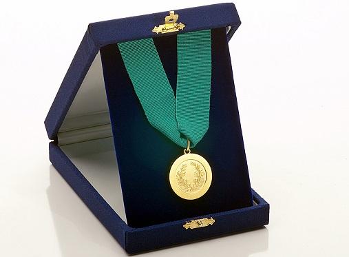 medaglia dei migliori laureati con scatola da esposizione
