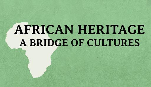 titolo dell'evento su fondo colorato e il disegno dell'Africa