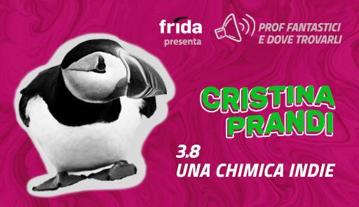 Foto di una pulcinella di mare. Frase: Cristina Prandi, una chimica indie