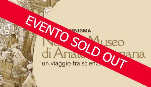 Titolo dell'avviso su sfondo colorato, scritta SOLD OUT