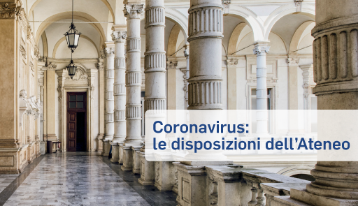 Coronavirus: le disposizioni dell'Ateneo Foto del loggiato del Rettorato