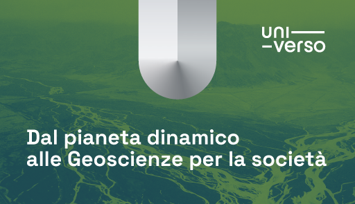 sfondo del pianeta terra con scritta dal pianeta dinamico alle geoscienze per la società