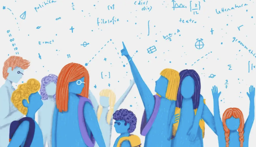 Progetto Diderot figure fumetto di studentesse e studenti