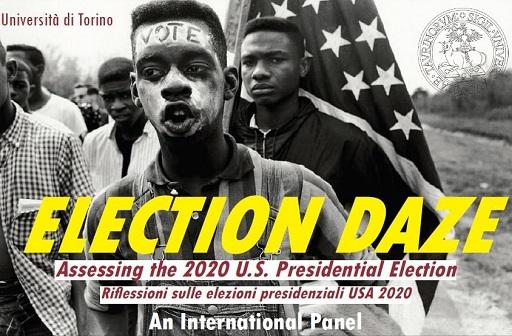 Election Daze: Assessing the 2020 US Presidential Election foto di alcuni ragazzi di colore che partecipano ad una manifestazione per il voto in America