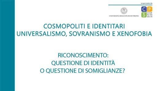 Riconoscimento: questione di identità o questione di somiglianze? Titolo dell'evento e logo del Dipartimento