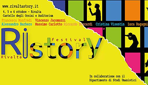Grafica della seconda edizione del Festival RiStory di Rivalta