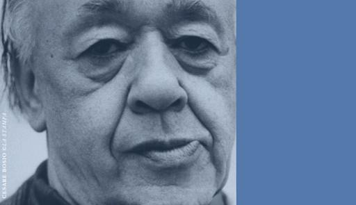 Festival Eugène Ionesco. A trent'anni dalla scomparsa Fotografia di Eugène Ionesco con sfondo colorato