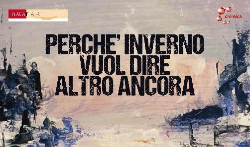 Titolo dell'evento su sfondo colorato.