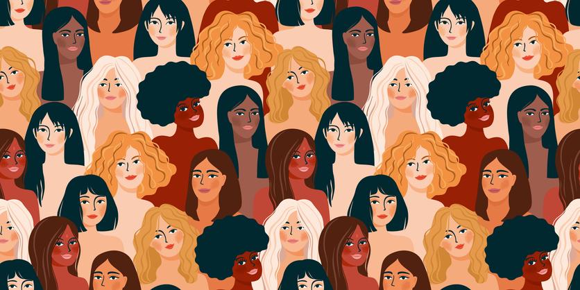 Illustrazione che ritrae donne Dalla parte delle donne