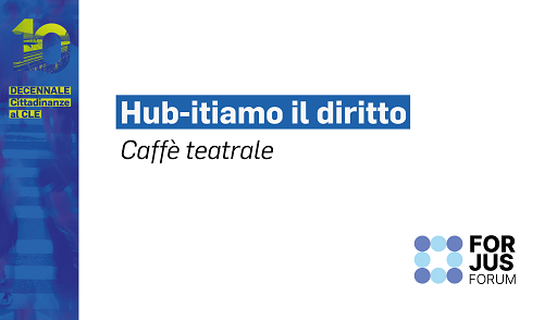titolo dell'evento su fondo bianco