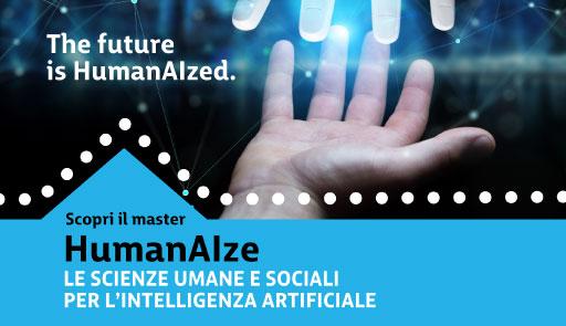 HumanAIze: le Scienze Umane e Sociali per l’Intelligenza Artificiale mano umana su sfondo colorato, The future is Humanized
