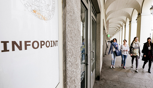 Fotografia dell'Infopoint in via Po