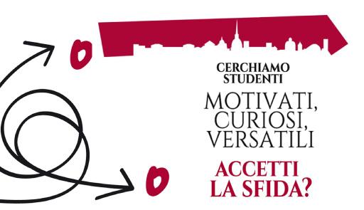 Grafica Scuola di Studi Superiori Ferdinando Rossi - Cerchiamo studenti motivati, curiosi, versatili. Accetti la sfida?