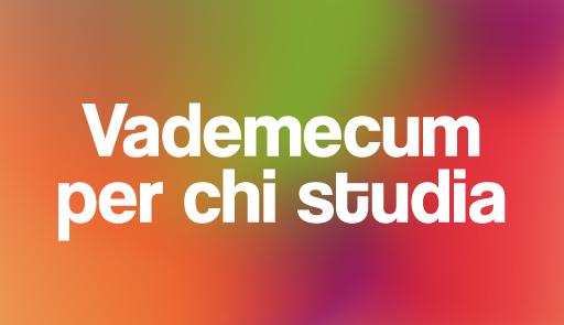 Sfumature di colore con scritta VADEMECUM PER CHI STUDIA