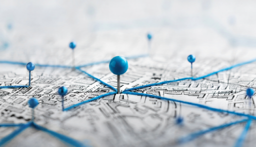 Mappatura su una cartina geografica
